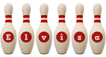 Elvisa bowling-pin logo