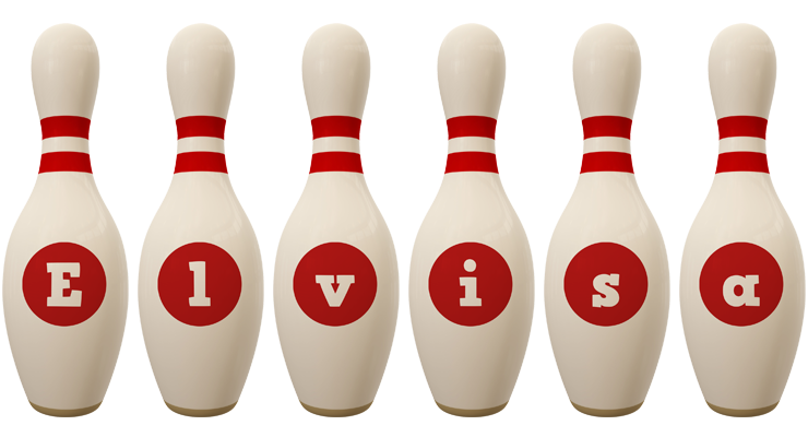 Elvisa bowling-pin logo