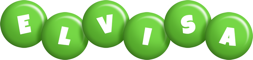 Elvisa candy-green logo