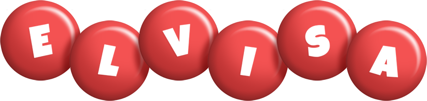 Elvisa candy-red logo