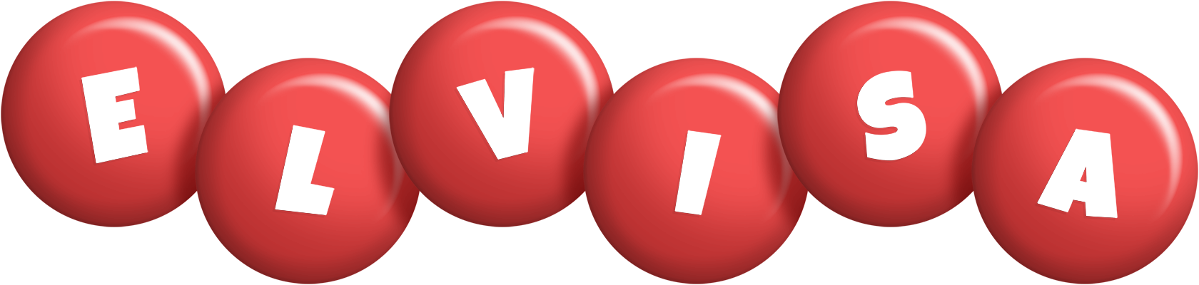 Elvisa candy-red logo
