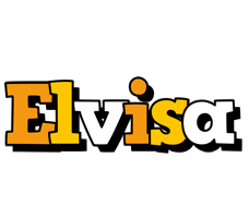 Elvisa cartoon logo