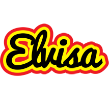 Elvisa flaming logo