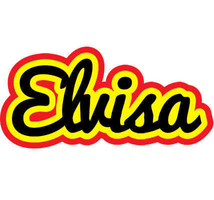 Elvisa flaming logo