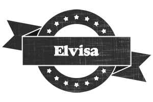 Elvisa grunge logo