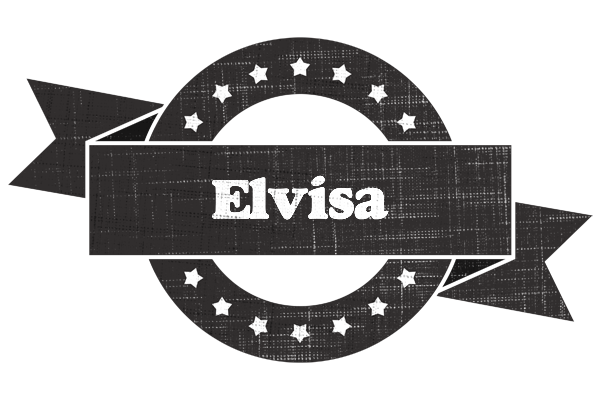 Elvisa grunge logo