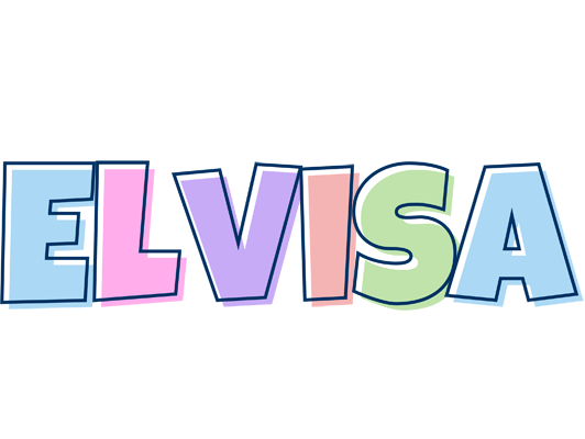Elvisa pastel logo