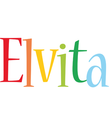 Elvita birthday logo