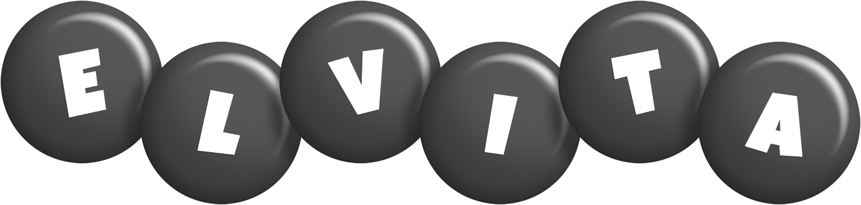 Elvita candy-black logo
