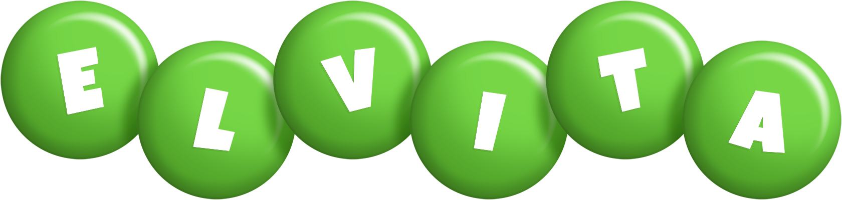 Elvita candy-green logo