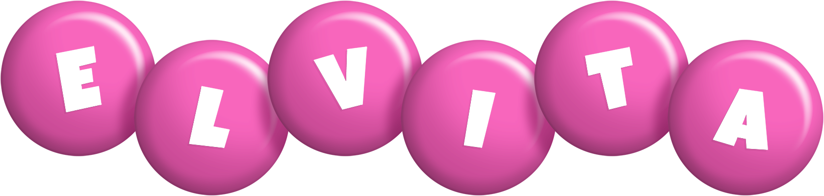Elvita candy-pink logo