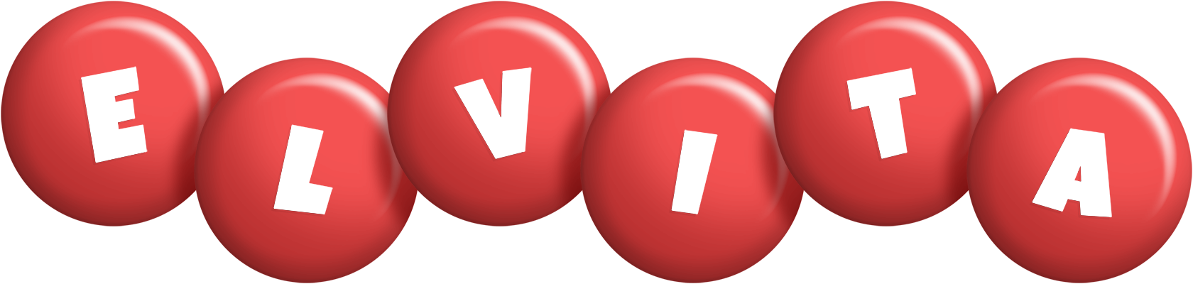 Elvita candy-red logo