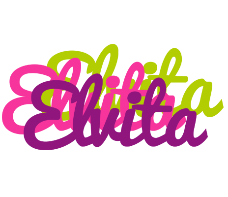 Elvita flowers logo