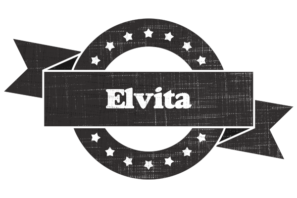 Elvita grunge logo