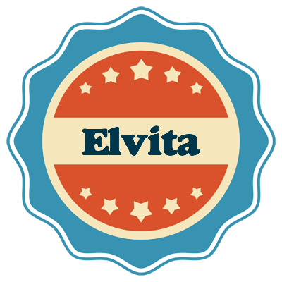 Elvita labels logo