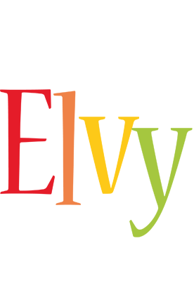 Elvy birthday logo