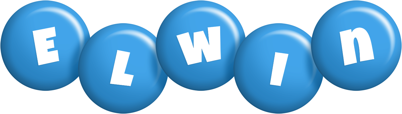 Elwin candy-blue logo