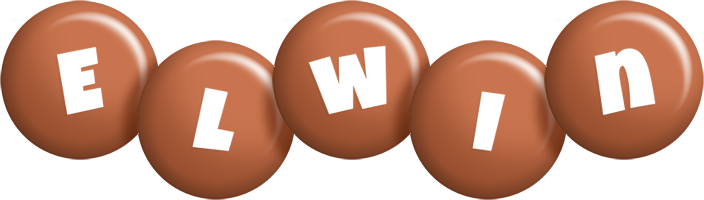 Elwin candy-brown logo