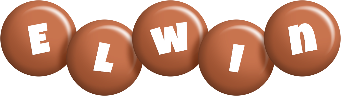 Elwin candy-brown logo