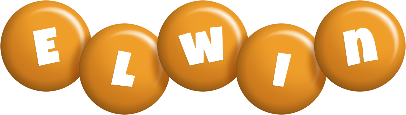 Elwin candy-orange logo