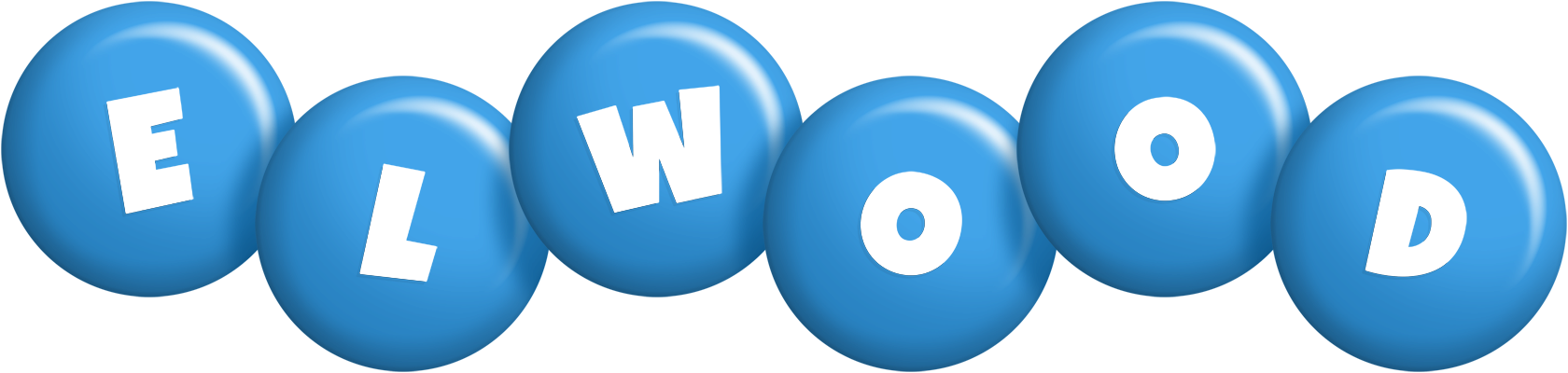 Elwood candy-blue logo