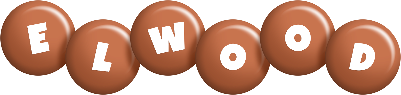 Elwood candy-brown logo