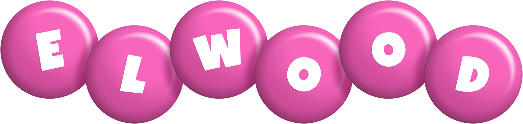 Elwood candy-pink logo