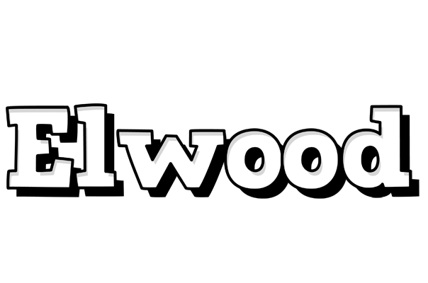 Elwood snowing logo