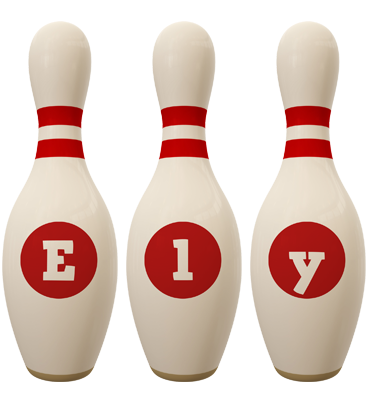 Ely bowling-pin logo