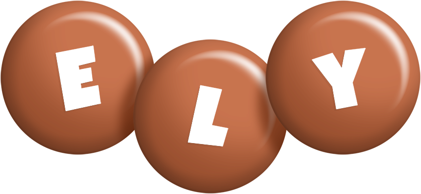 Ely candy-brown logo