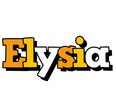 Elysia cartoon logo