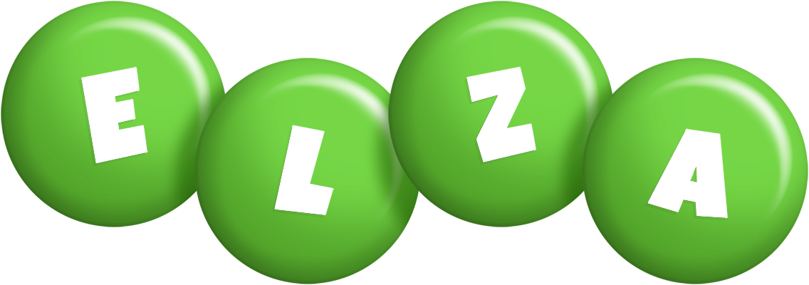 Elza candy-green logo