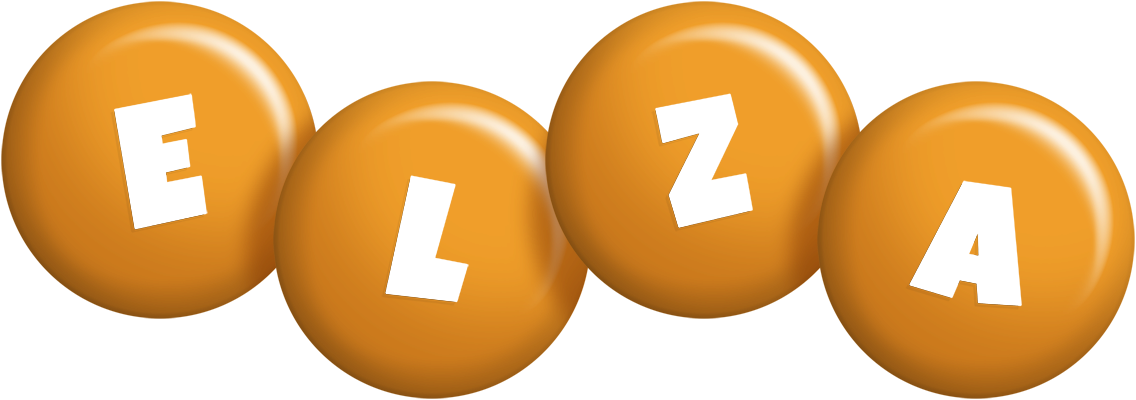 Elza candy-orange logo