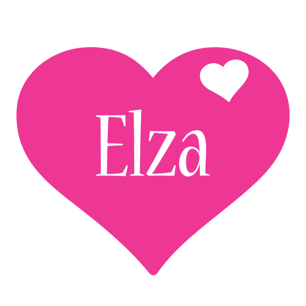 Elza love-heart logo