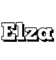 Elza snowing logo