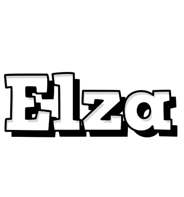 Elza snowing logo