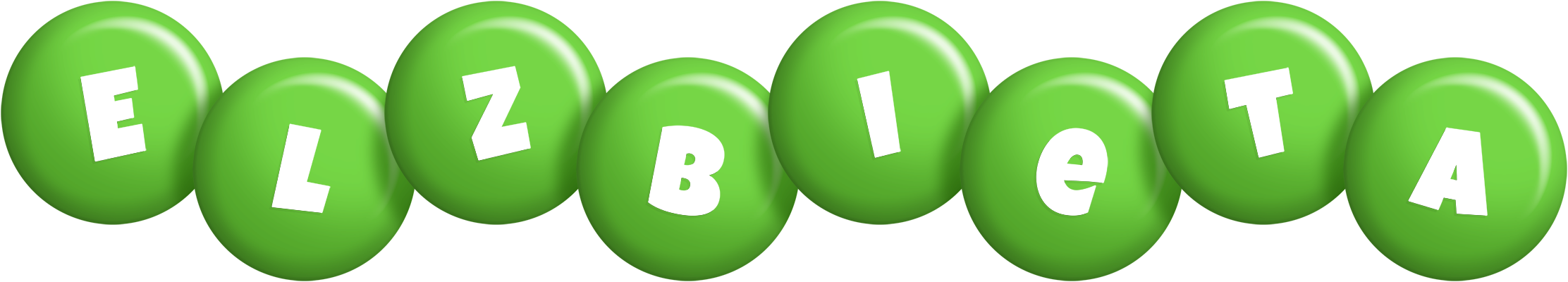 Elzbieta candy-green logo