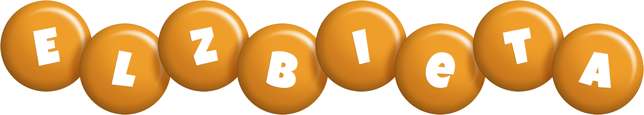 Elzbieta candy-orange logo