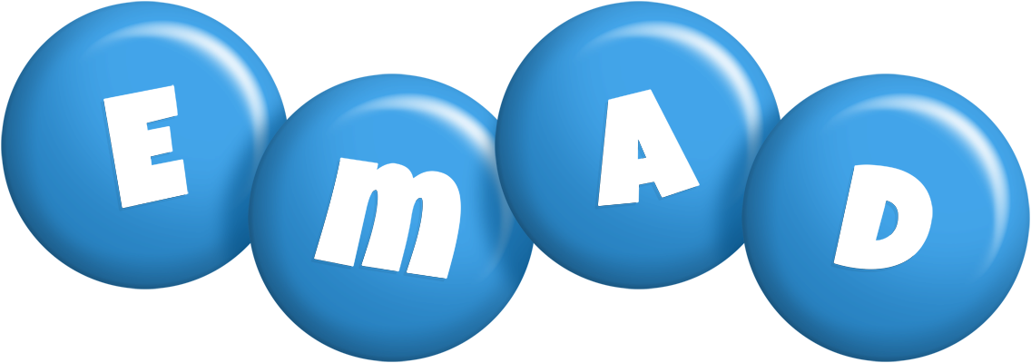 Emad candy-blue logo