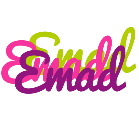 Emad flowers logo