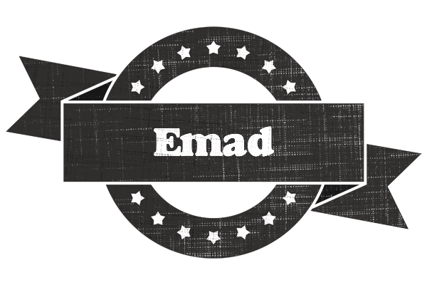 Emad grunge logo