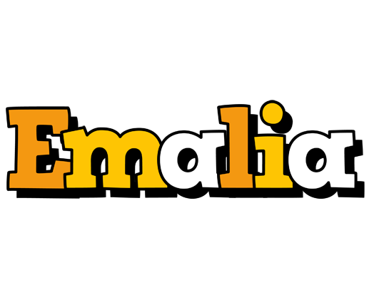 Emalia cartoon logo