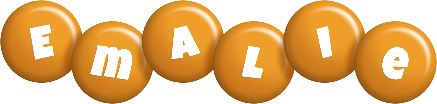 Emalie candy-orange logo