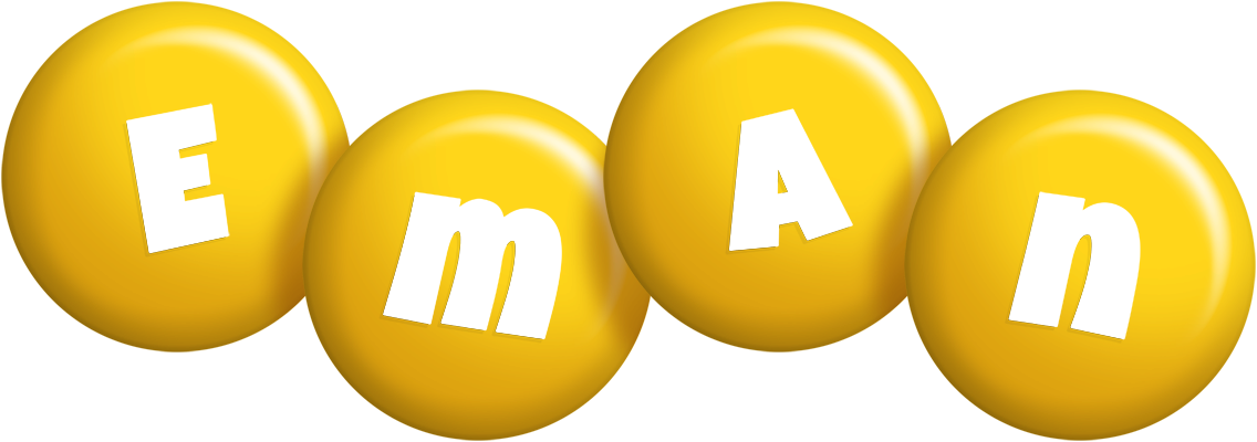 Eman candy-yellow logo