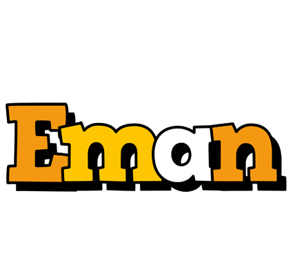 Eman cartoon logo