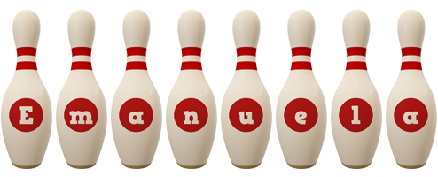 Emanuela bowling-pin logo