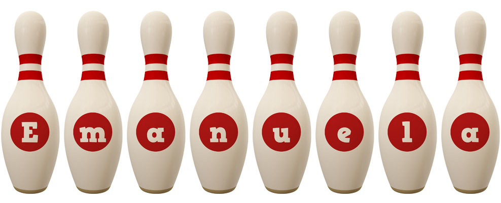 Emanuela bowling-pin logo