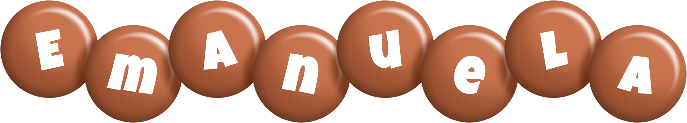 Emanuela candy-brown logo