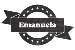 Emanuela grunge logo