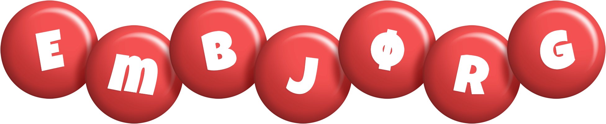 Embjørg candy-red logo